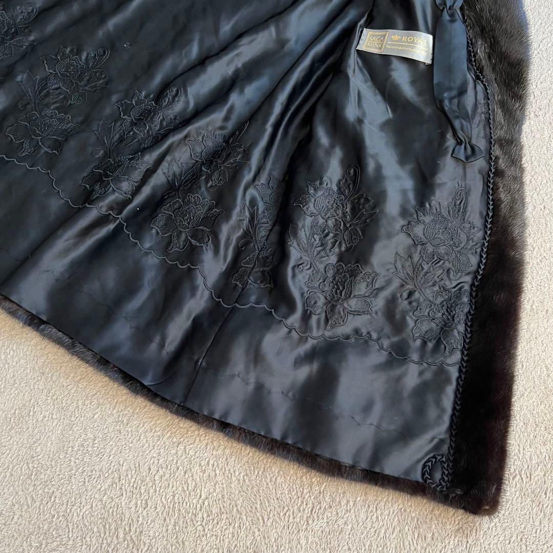 美品　サガミンク　ロイヤル　ミドル丈　最高級ミンク　毛皮　ファーコート