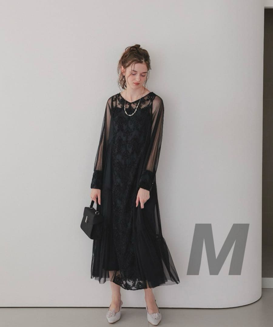 ★新品★ドリードール　モールレースサイドティアードドレス　結婚式　パーティー