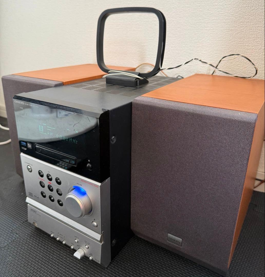 ONKYO X-B7 FR-B7 CD MD リモコン付コンポD-B7スピーカー
