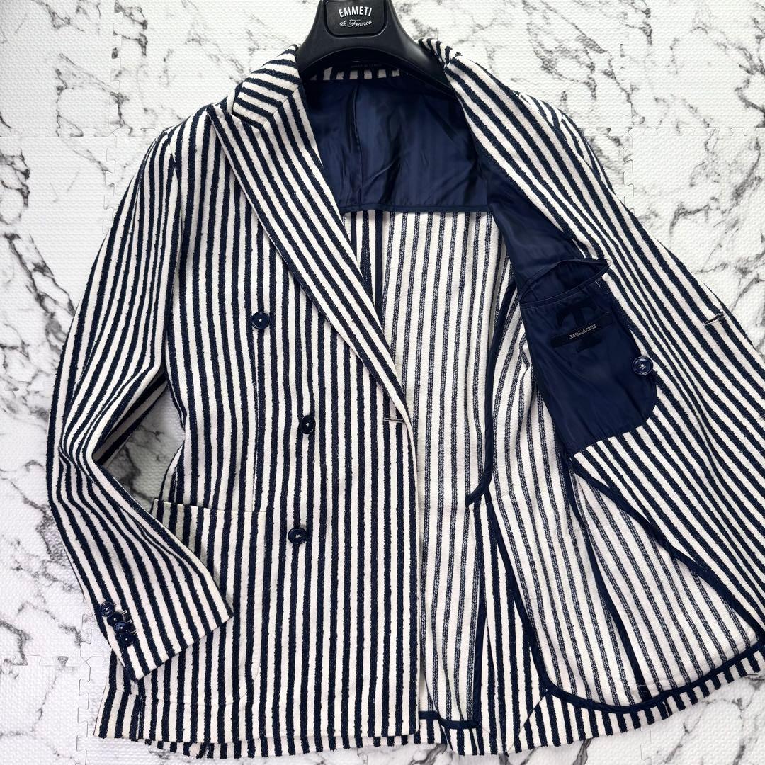 美品◯タリアトーレ　テーラードジャケット　ダブルブレスト　ストライプ　現行