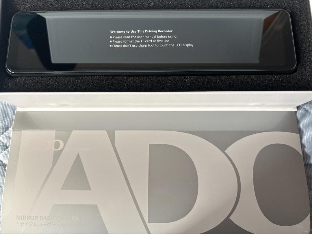 JADO ドライブレコーダー ミラー型 4K 12インチ ドラレコ 前後カメラ