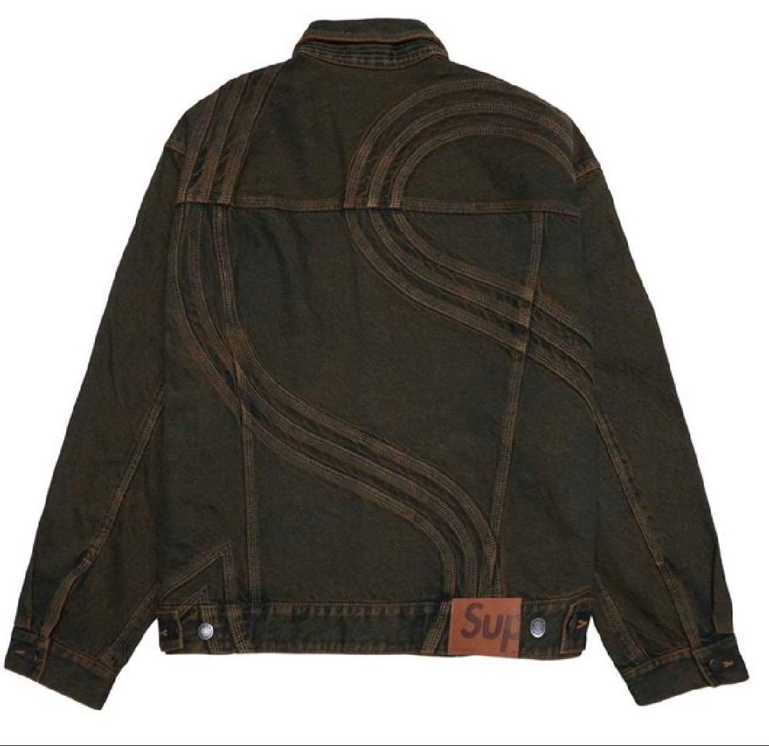 最終値下げSupreme S Logo Denim Trucker Jacket