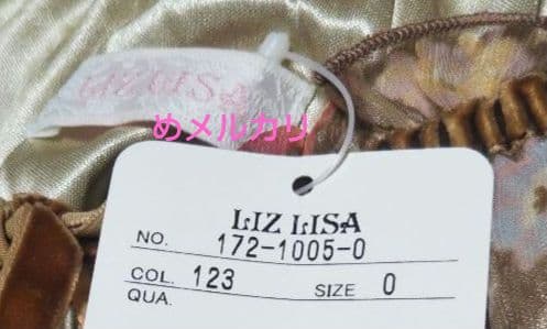 LIZ LISA リズリサ 花柄トップス 花柄チュニック シフォン タグ付