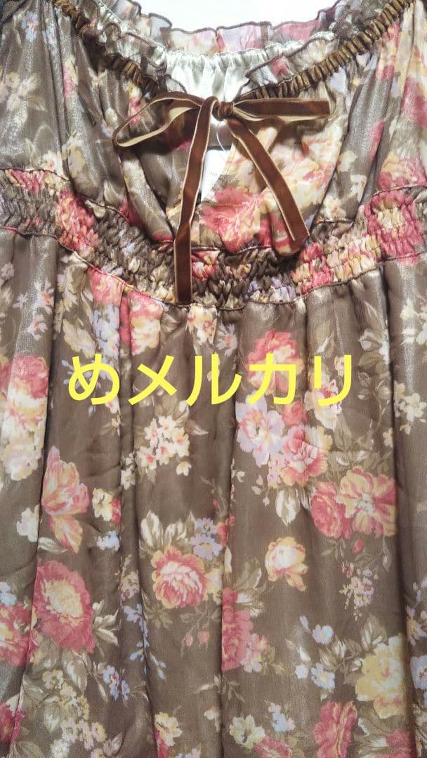 LIZ LISA リズリサ 花柄トップス 花柄チュニック シフォン タグ付