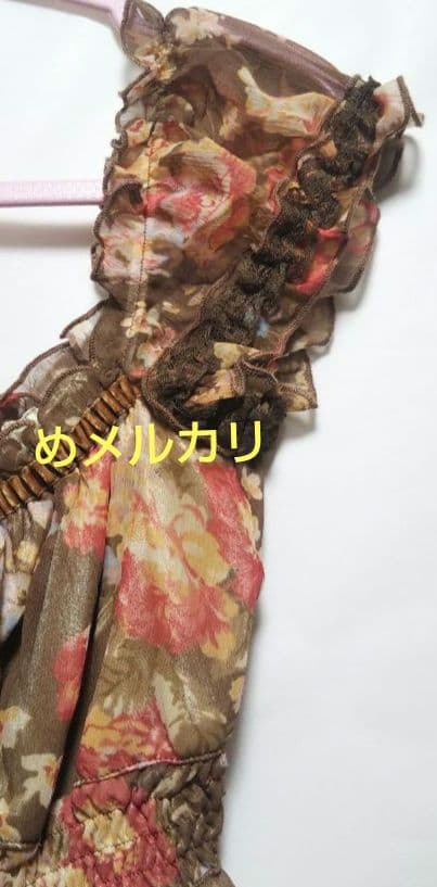 LIZ LISA リズリサ 花柄トップス 花柄チュニック シフォン タグ付