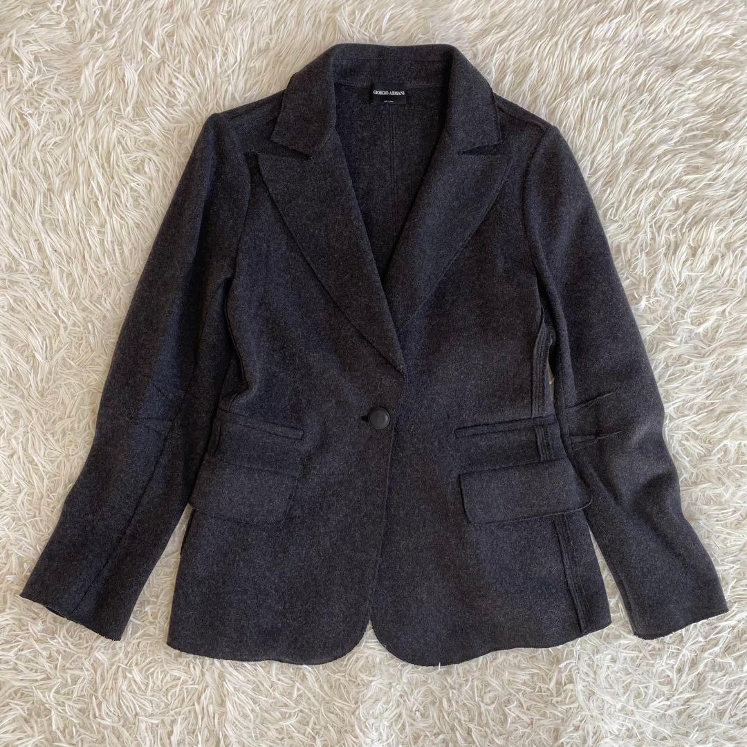 極美品✨大きいサイズ　ジョルジオアルマーニ　ダブルフェイステーラードジャケット