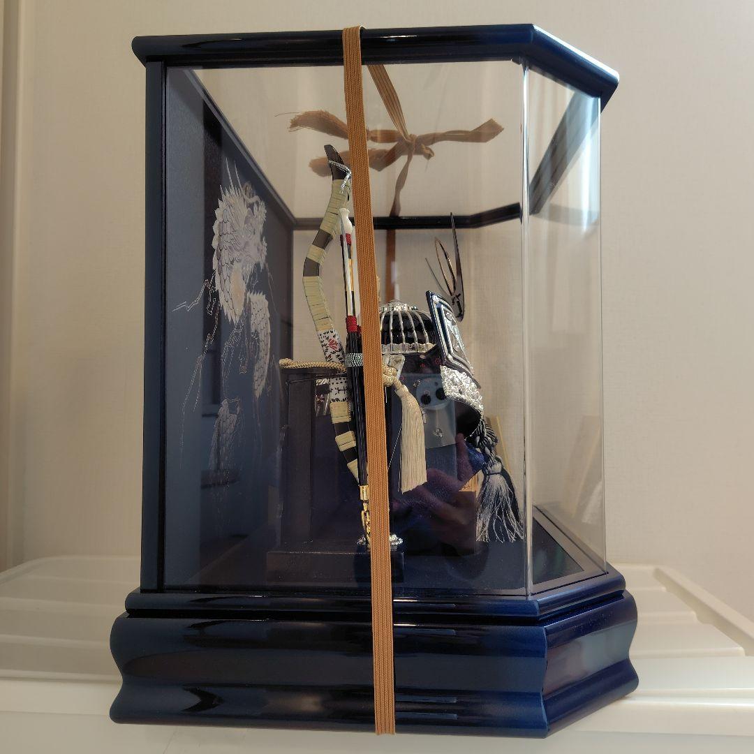 五月人形 上杉謙信 銀兜 コンパクト 12号