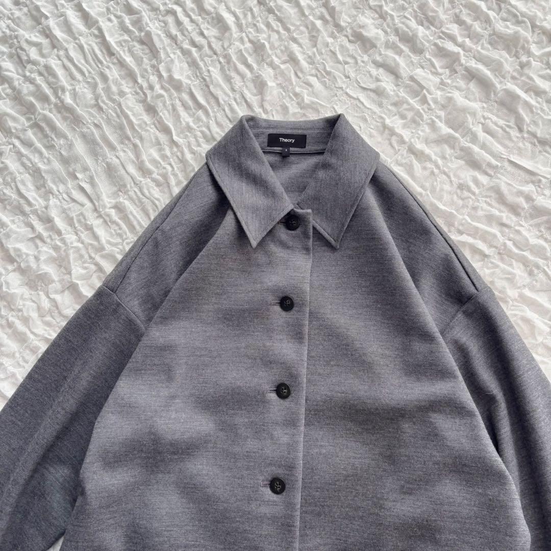 【1度着用のみ美品】 セオリー 近年モデル シャツジャケット