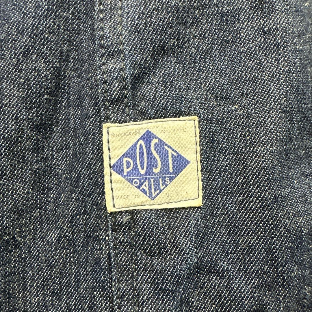 【美品】POST OVERALLS USA製 カバーオール インナー付