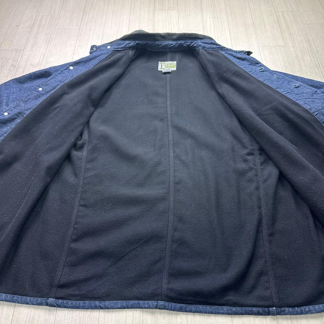 【美品】POST OVERALLS USA製 カバーオール インナー付