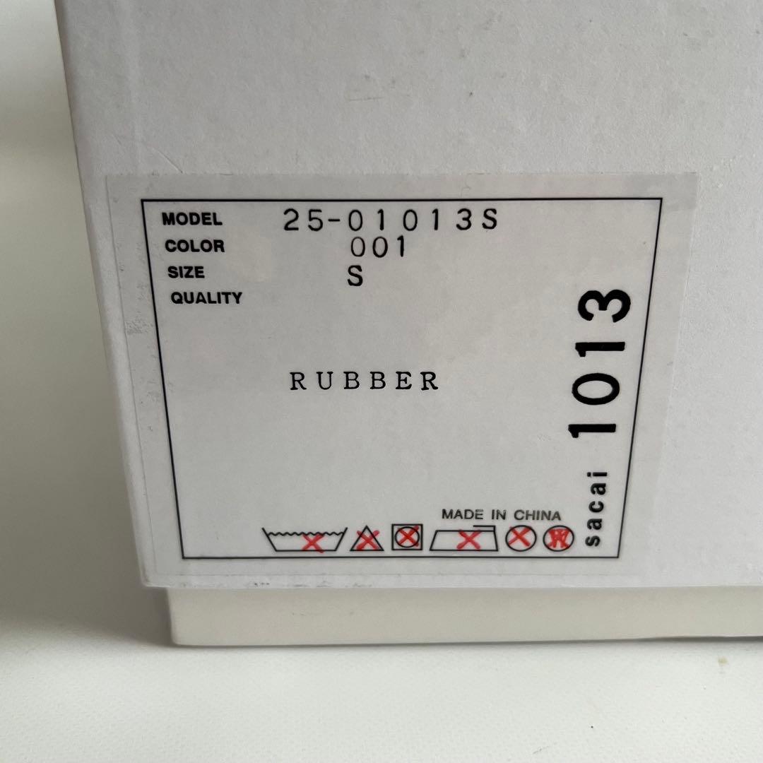 新品 sacai サカイ 25AW Rubber Boots ラバーブーツ S