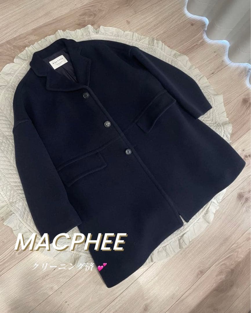 ❤︎クリーニング済❤︎MACPHEEマカフィー パイルメルトンオーバーサイズドコート