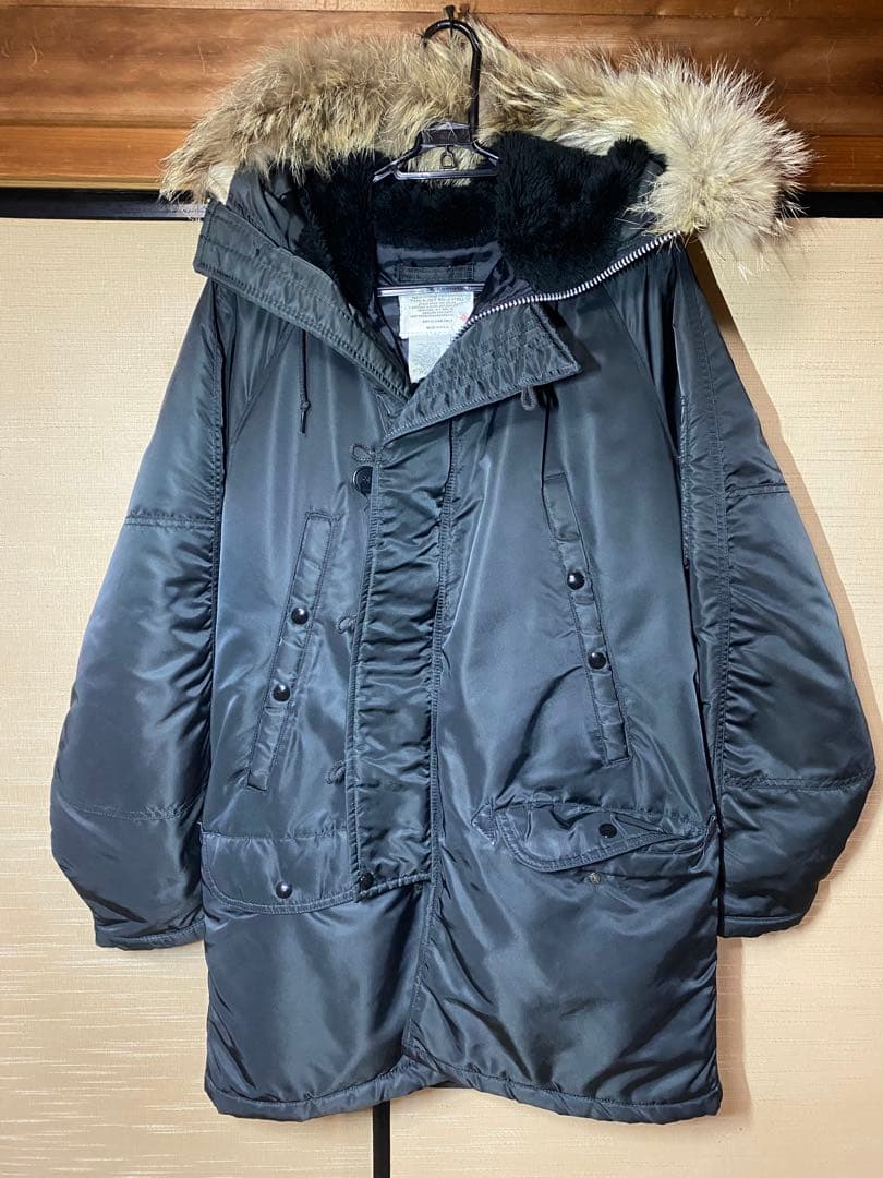 N-3B サイズ40 Ｌサイズ コヨーテファー　ミリタリージャケット