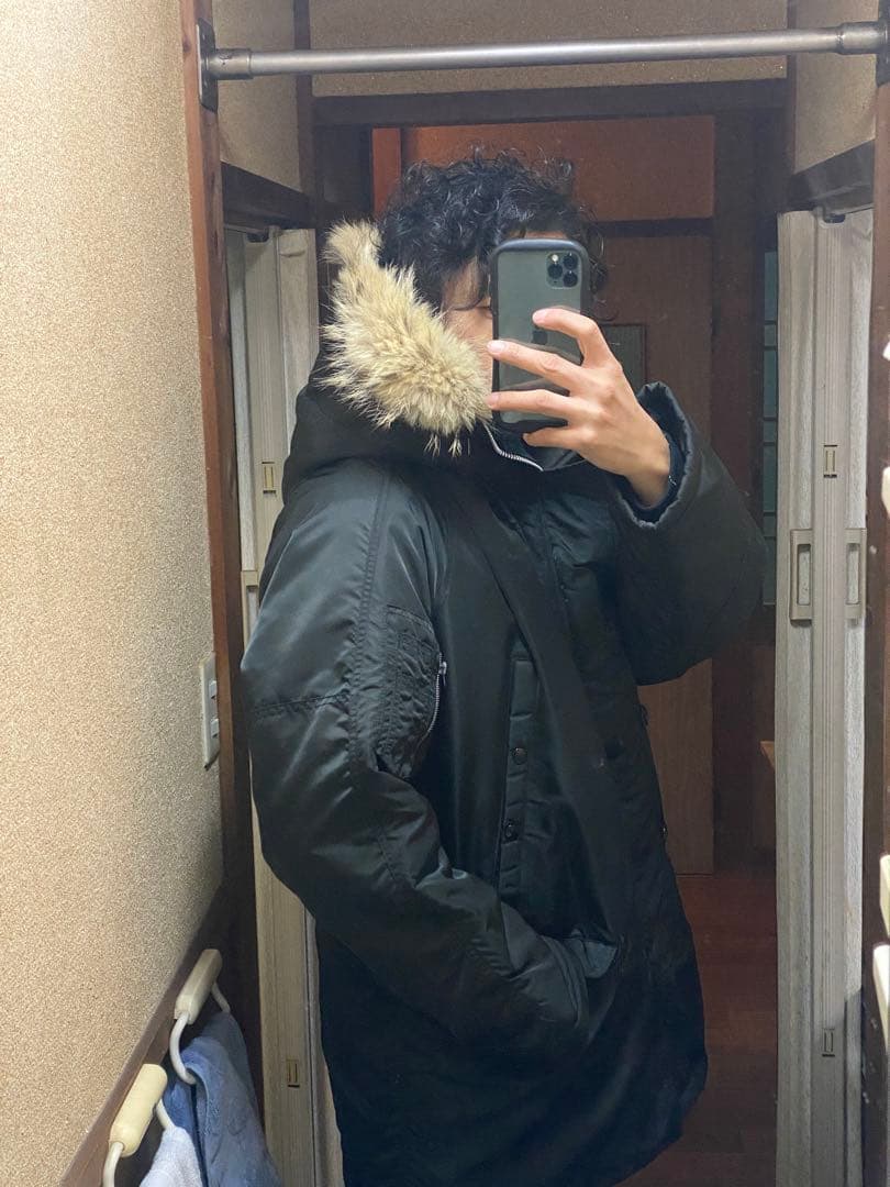 N-3B サイズ40 Ｌサイズ コヨーテファー　ミリタリージャケット