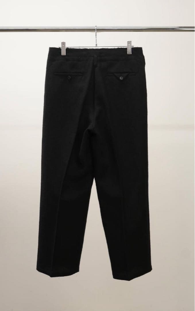 パンツ ANCELLM 25AW SHRINK WOOL WIDE SLACKS