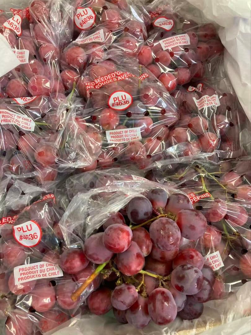 303.皮ごと食べられる新鮮紅提、紅ぶどう種あり箱込み8.5kg