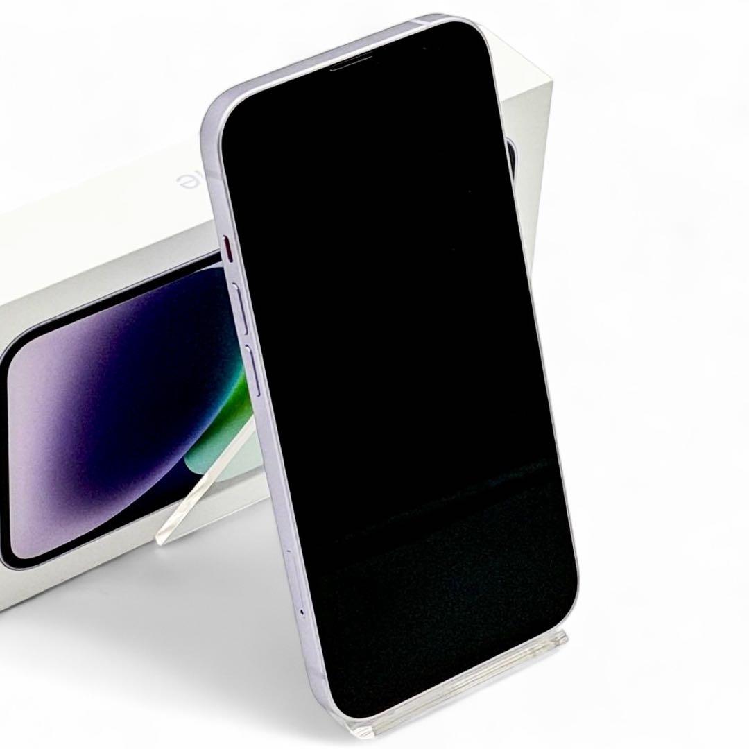 【未使用級】Apple アップル iPhone 14 パープル 本体 付属品付き