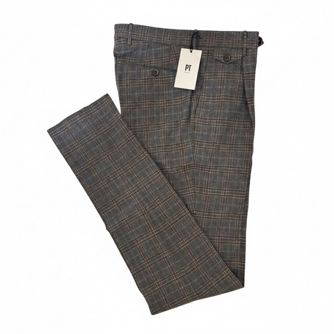新品未使用 PT TORINO ピーティートリノ ウール パンツ スラックス46