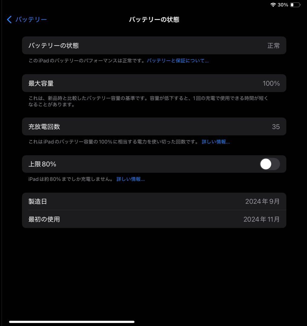 iPad Air 11インチ 128GB WiFiモデル パープル