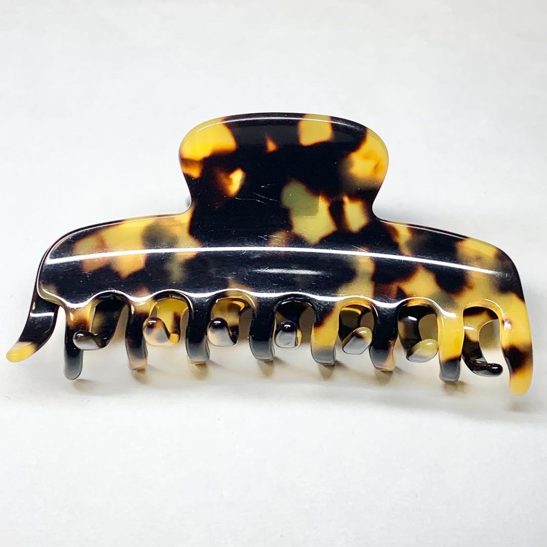 希少 アレクサンドルドゥパリ ヘアクリップ ベッ甲風 ブラウン Mサイズ