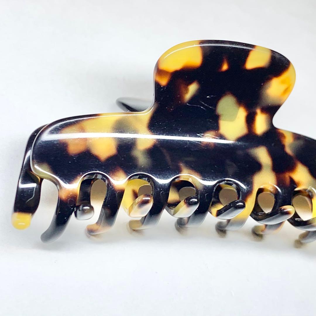 希少 アレクサンドルドゥパリ ヘアクリップ ベッ甲風 ブラウン Mサイズ