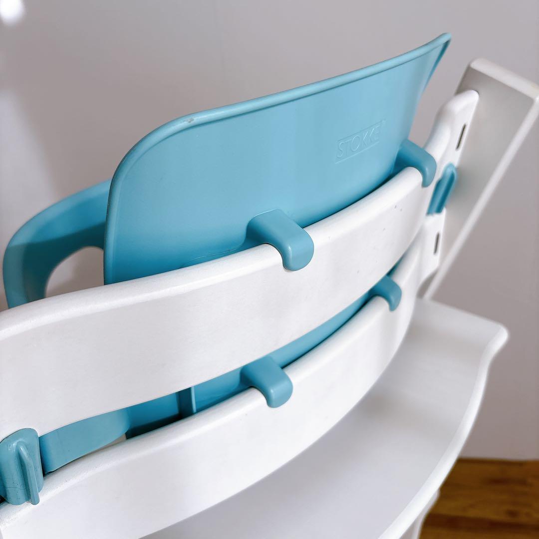 美品 ストッケ　ベビーセット トリップトラップ　ホワイト シリアルナンバー7