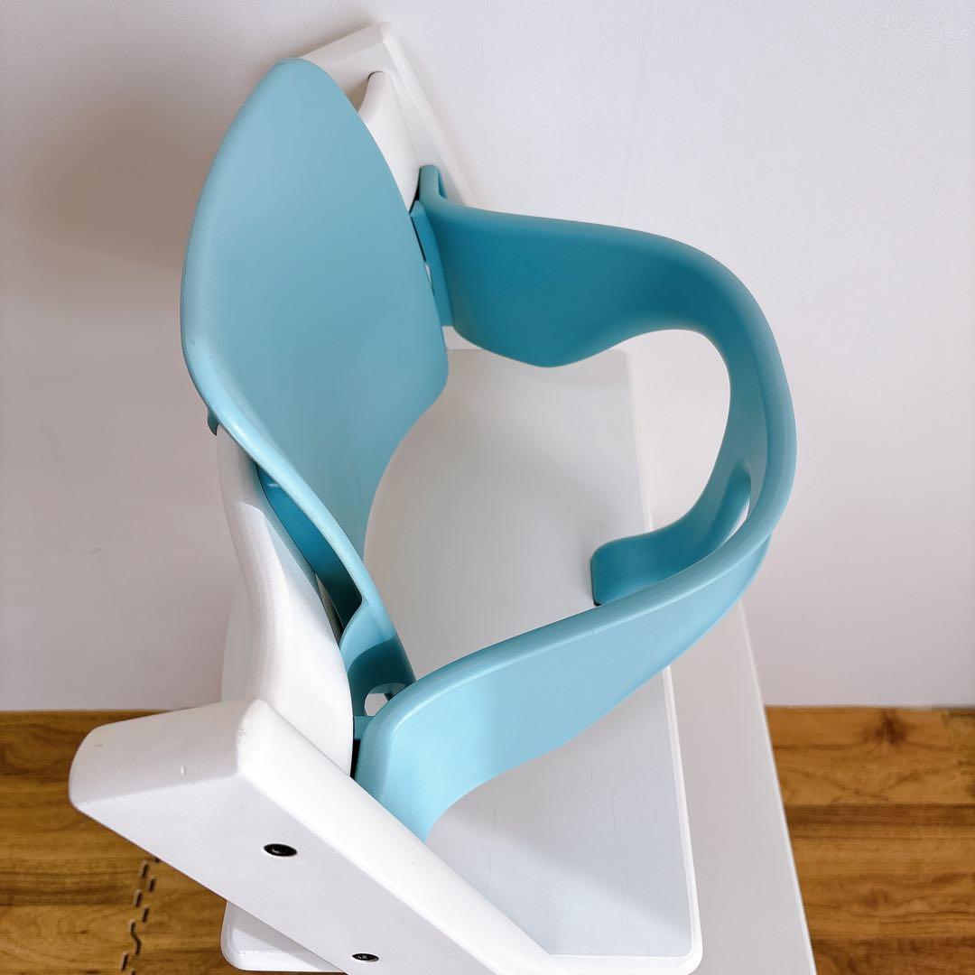 美品 ストッケ　ベビーセット トリップトラップ　ホワイト シリアルナンバー7