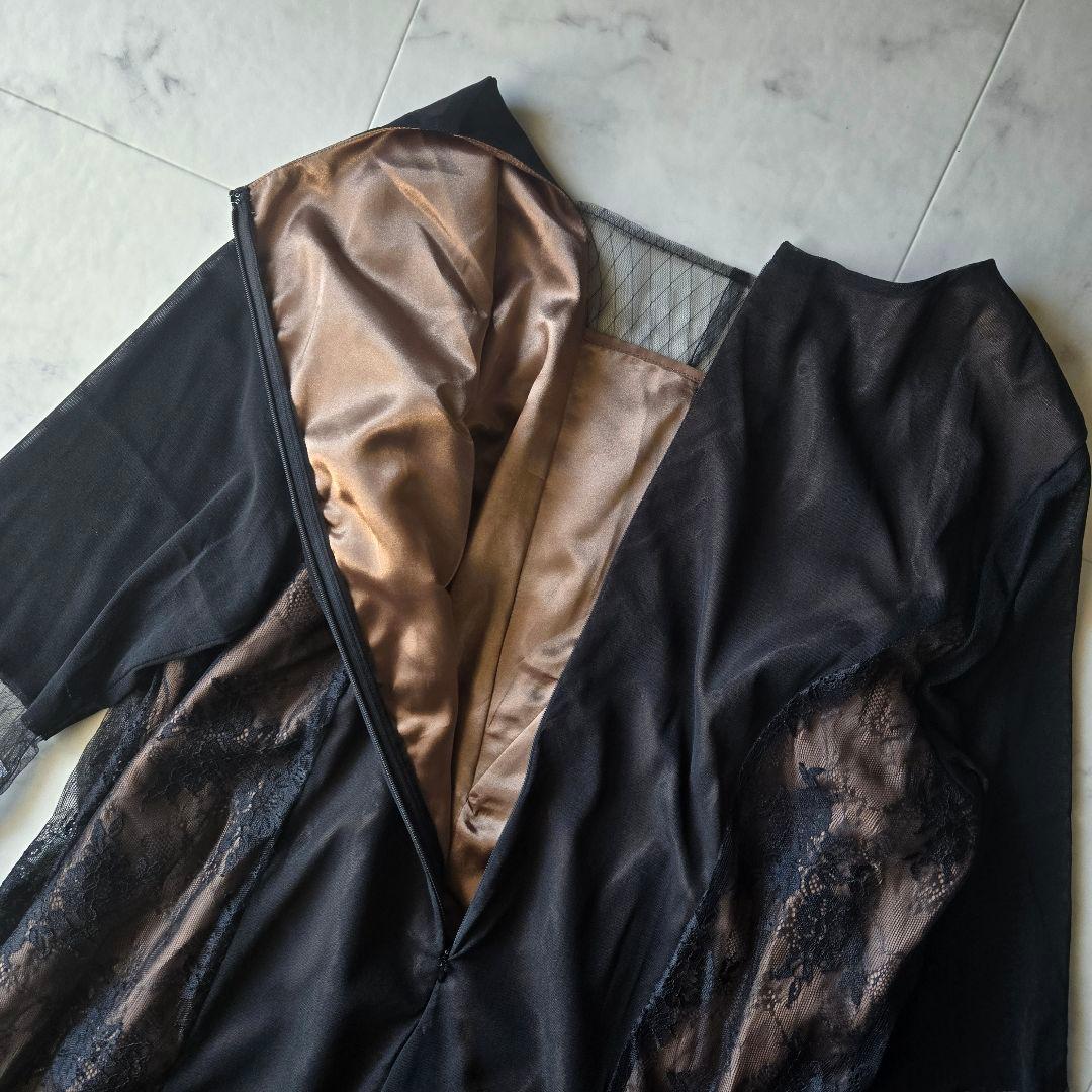 新品✨カラルス　パーティードレス　5L　オケージョン　ブラック　ブラウン　レース