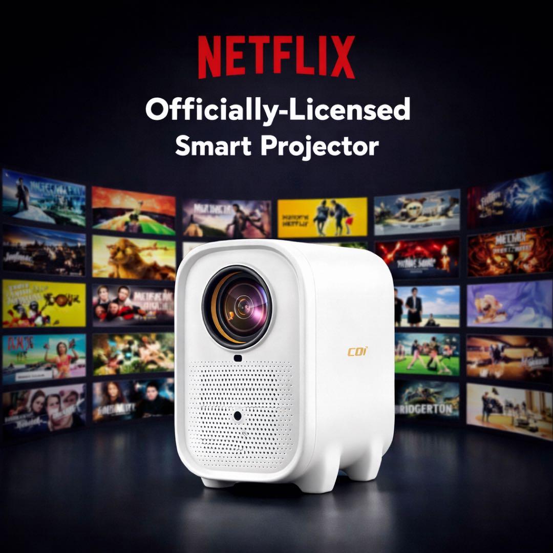 新品 COI-UNO5 プロジェクター GTV搭載フルHD1080pWiFi 白