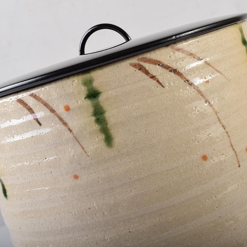 hiro　茶道具　弥七田織部　壱陶造　水指　共布共箱　V　R8707B