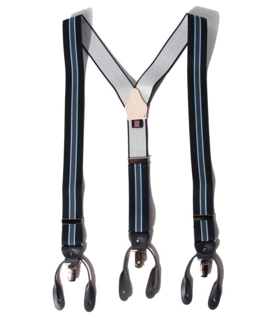 THURSTON / ストライプ サスペンダー 35mm