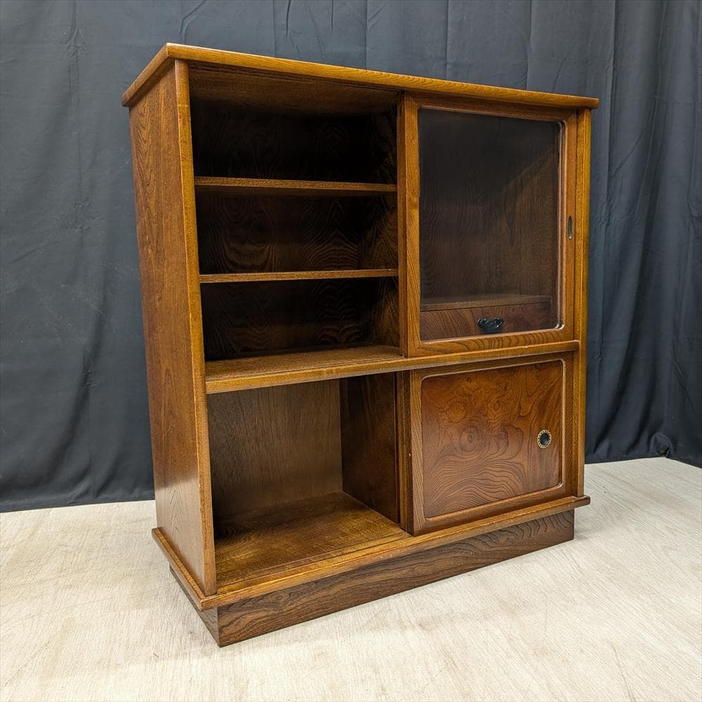 昭和レトロ　茶棚　茶箪笥　サイドボード　キャビネット　飾り棚　水屋　食器棚