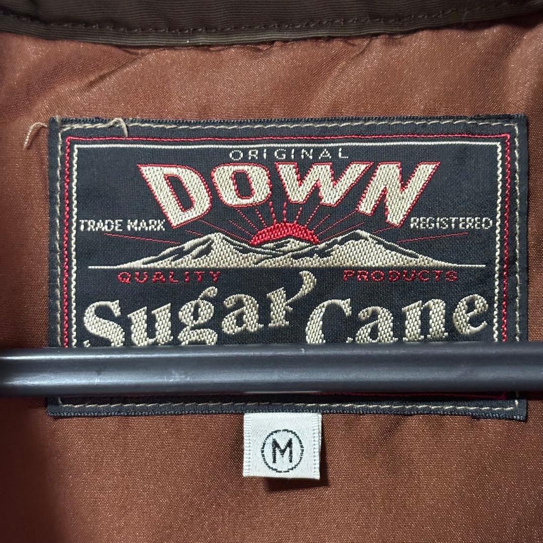 SUGAR CANE レザーダウンベスト Mサイズ ダークブラウン