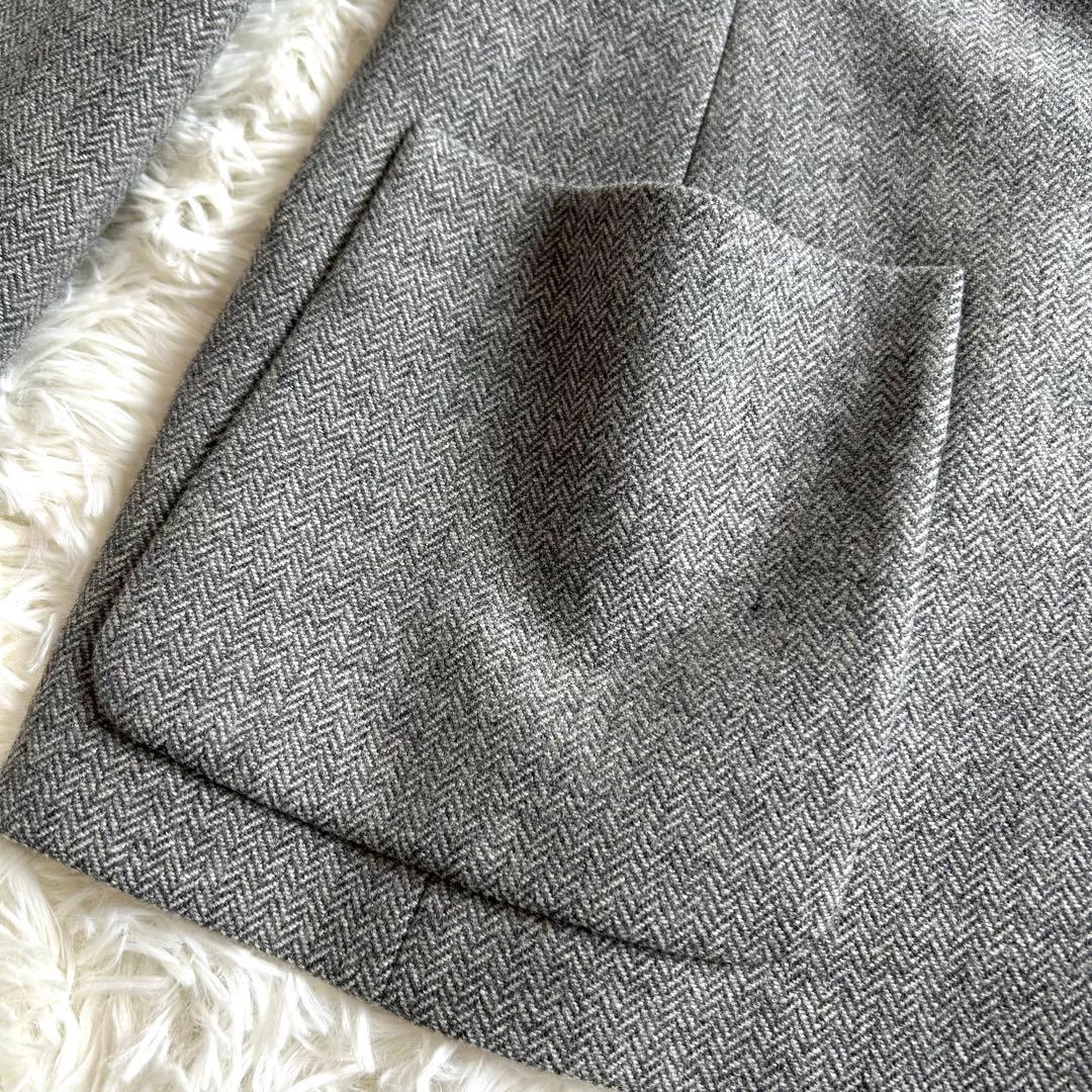 美品 CELINE テーラードジャケット 38 ヘリンボーン ツイード