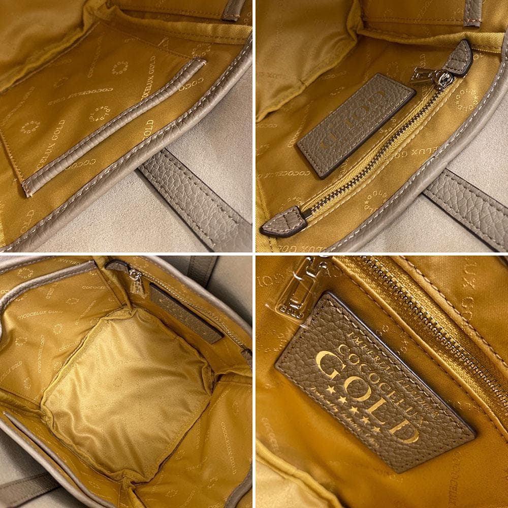 【未使用】COCOCELUX GOLD ヘラクレスカリーナ ハンドバッグ レザー