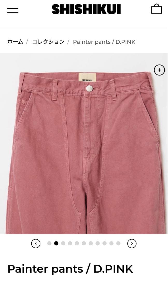 パンツ SHISHIKUI Painter pants / D.PINK 34