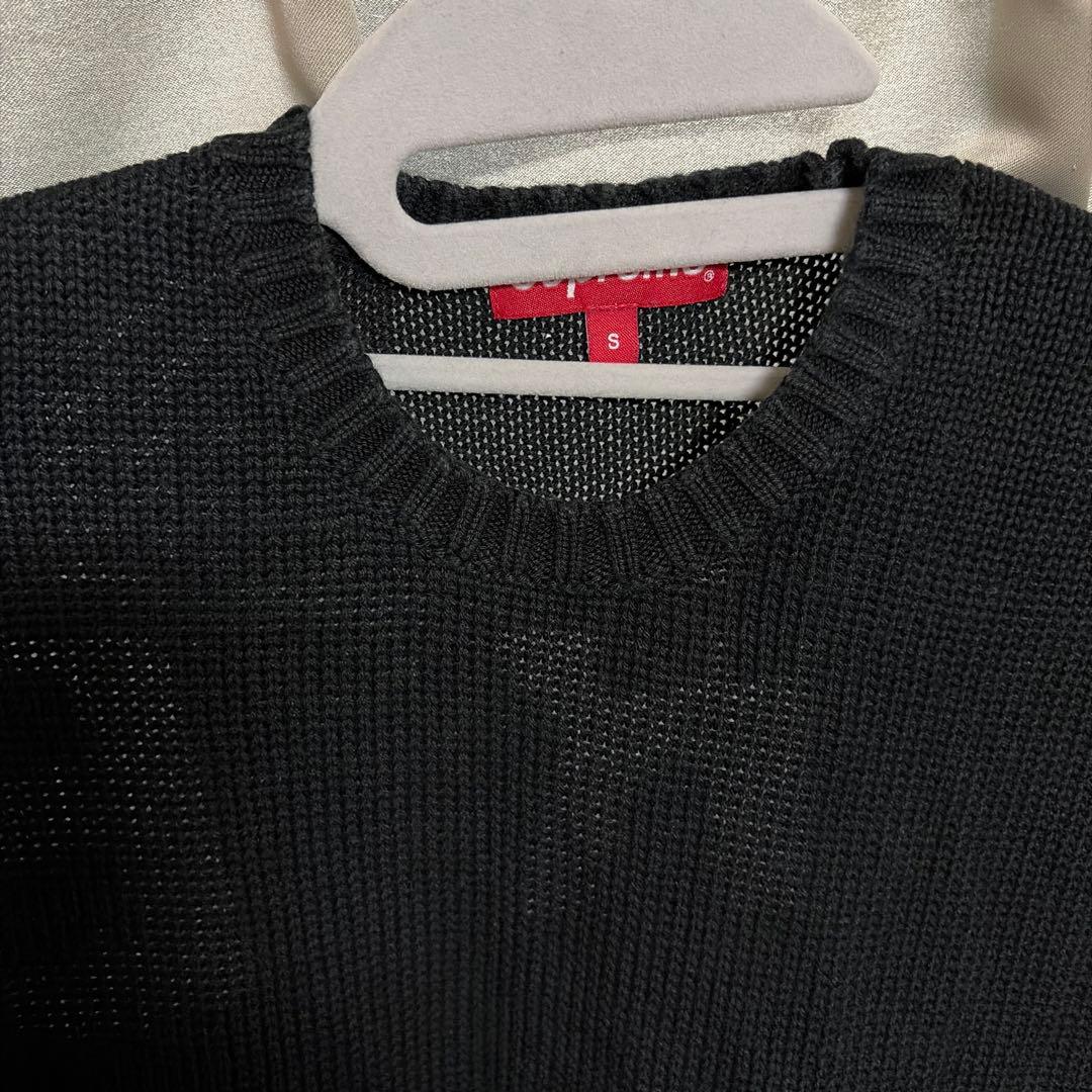 トップス supreme back logo sweater Black S