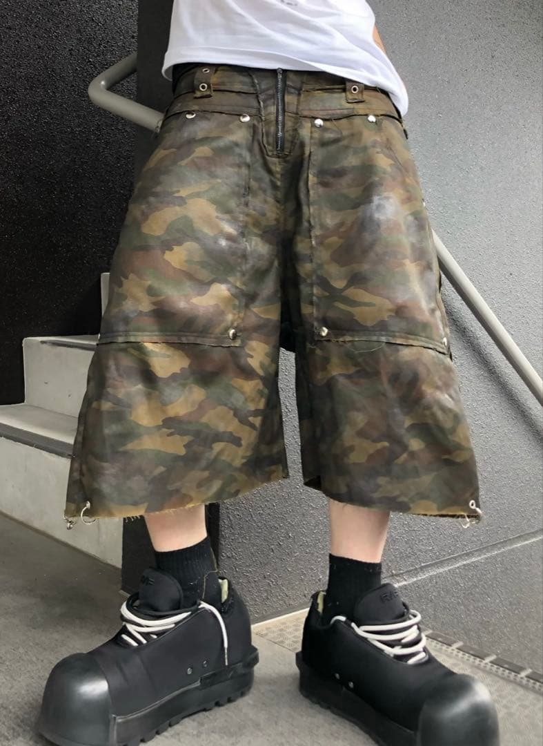 mmoption 迷彩柄ハーフパンツ　MM:OPTION ミリオプション カモ柄