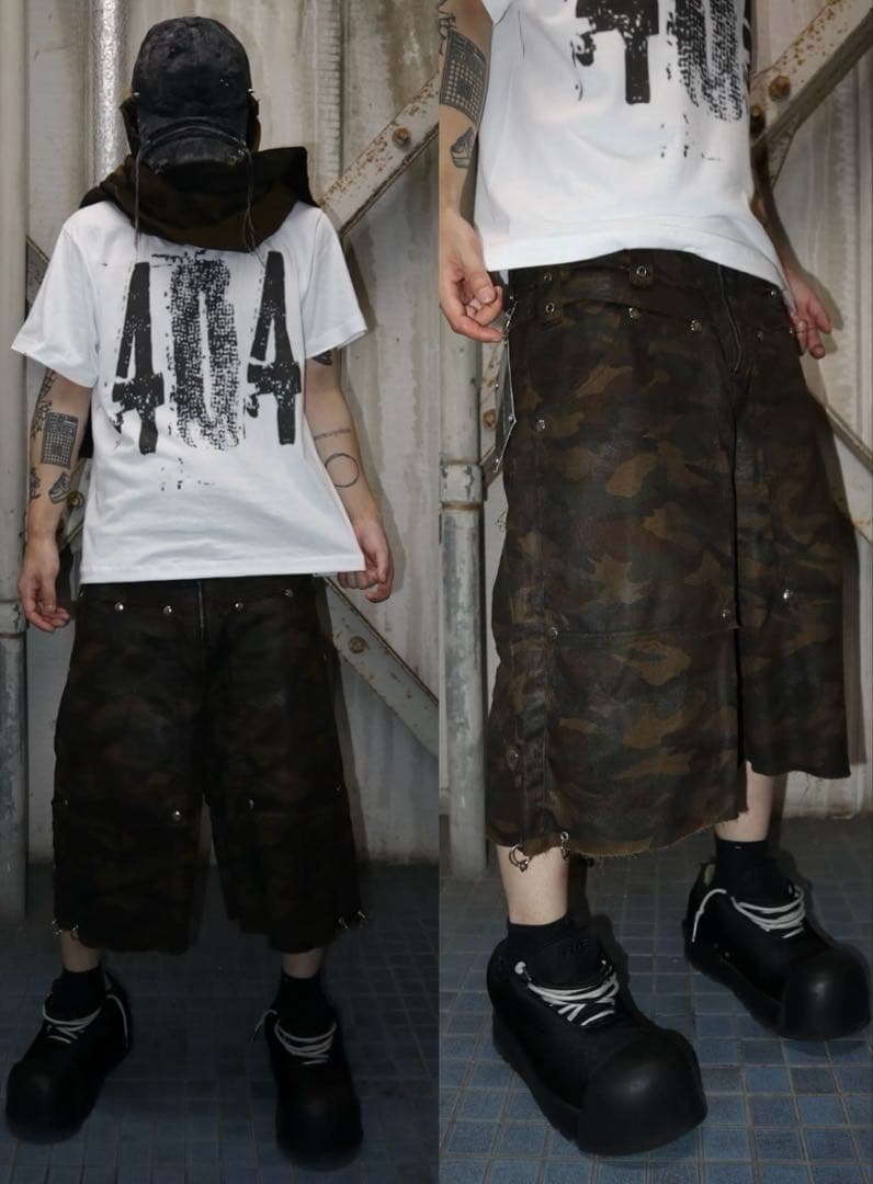 mmoption 迷彩柄ハーフパンツ　MM:OPTION ミリオプション カモ柄