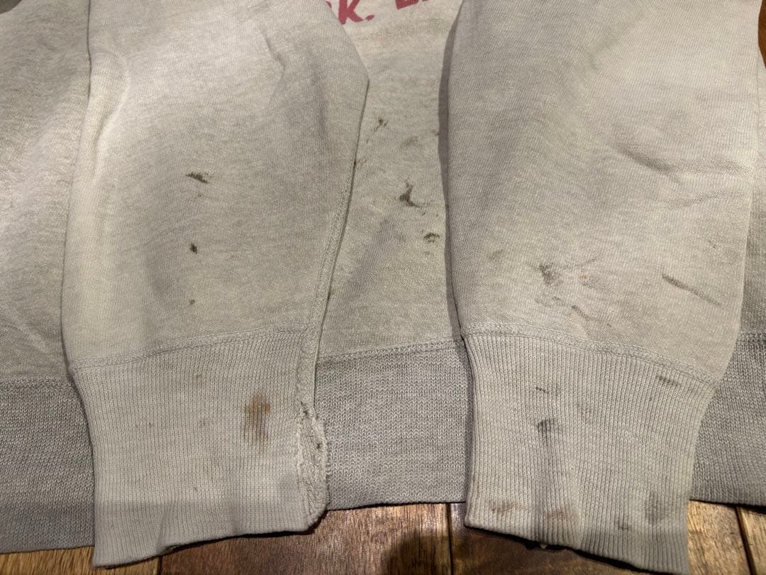 vintage 50's boy scout 染み込みプリント　スウェット