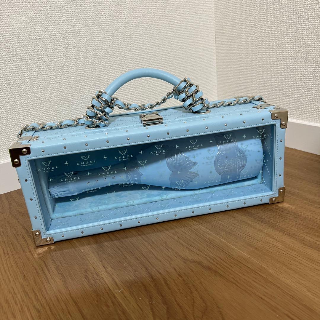 エンジェル シャンパン ドゥミセック ブルー未開封 箱付 チェーン