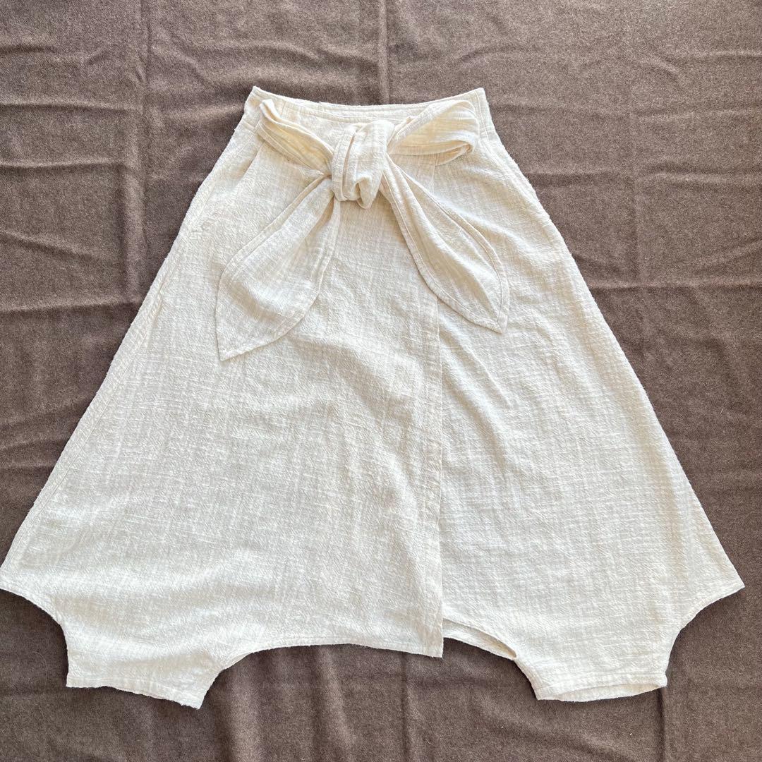 うさとの服 usaato ヘンプ コットン モモンガ ラップスカート風
