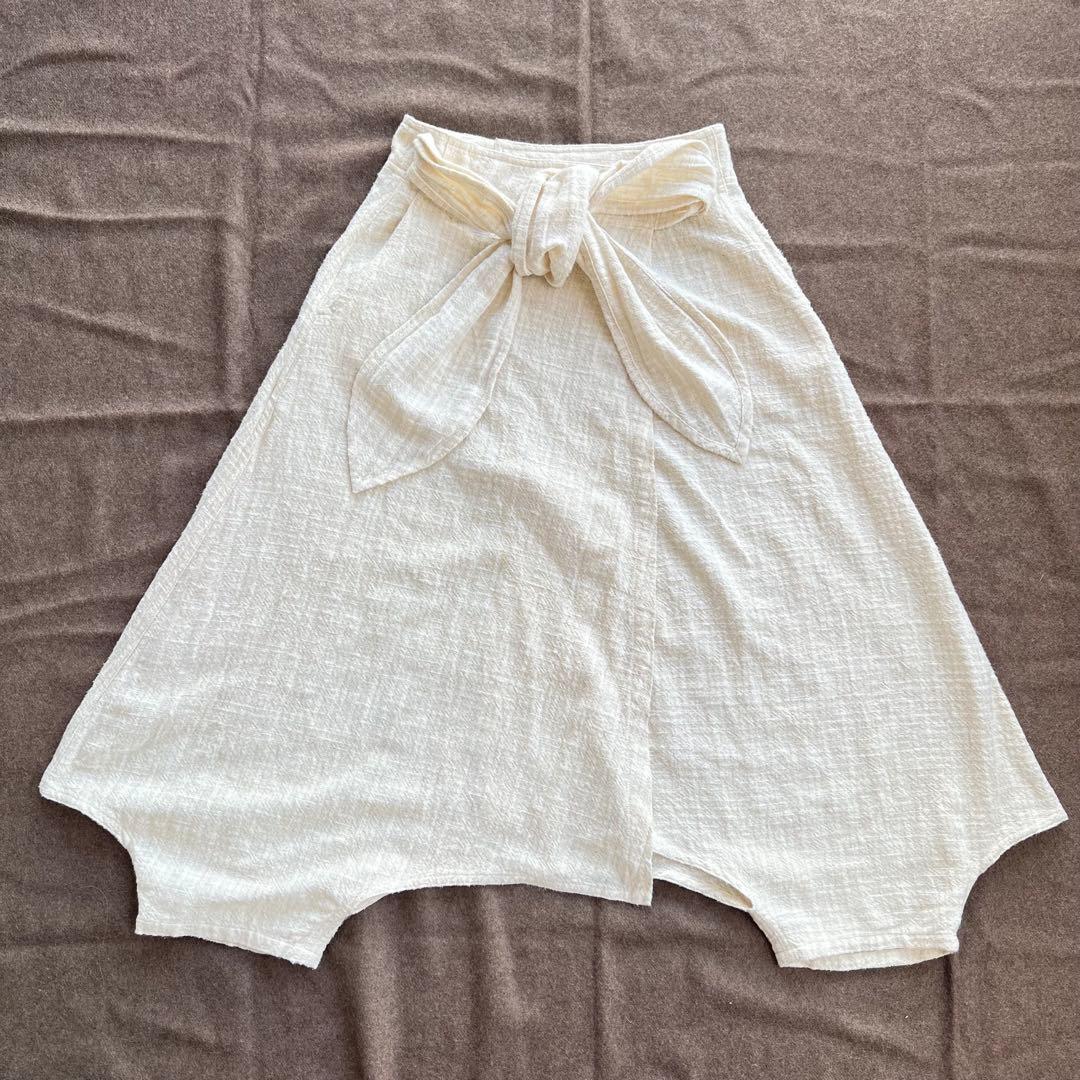 うさとの服 usaato ヘンプ コットン モモンガ ラップスカート風