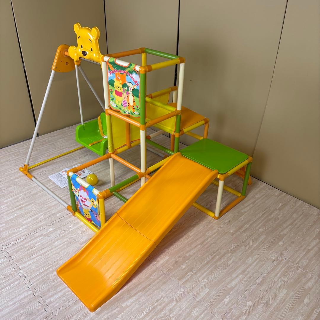 完品　☆美品☆　野中製作所　くまのプーさん　おりたたみロングスロープキッズパーク