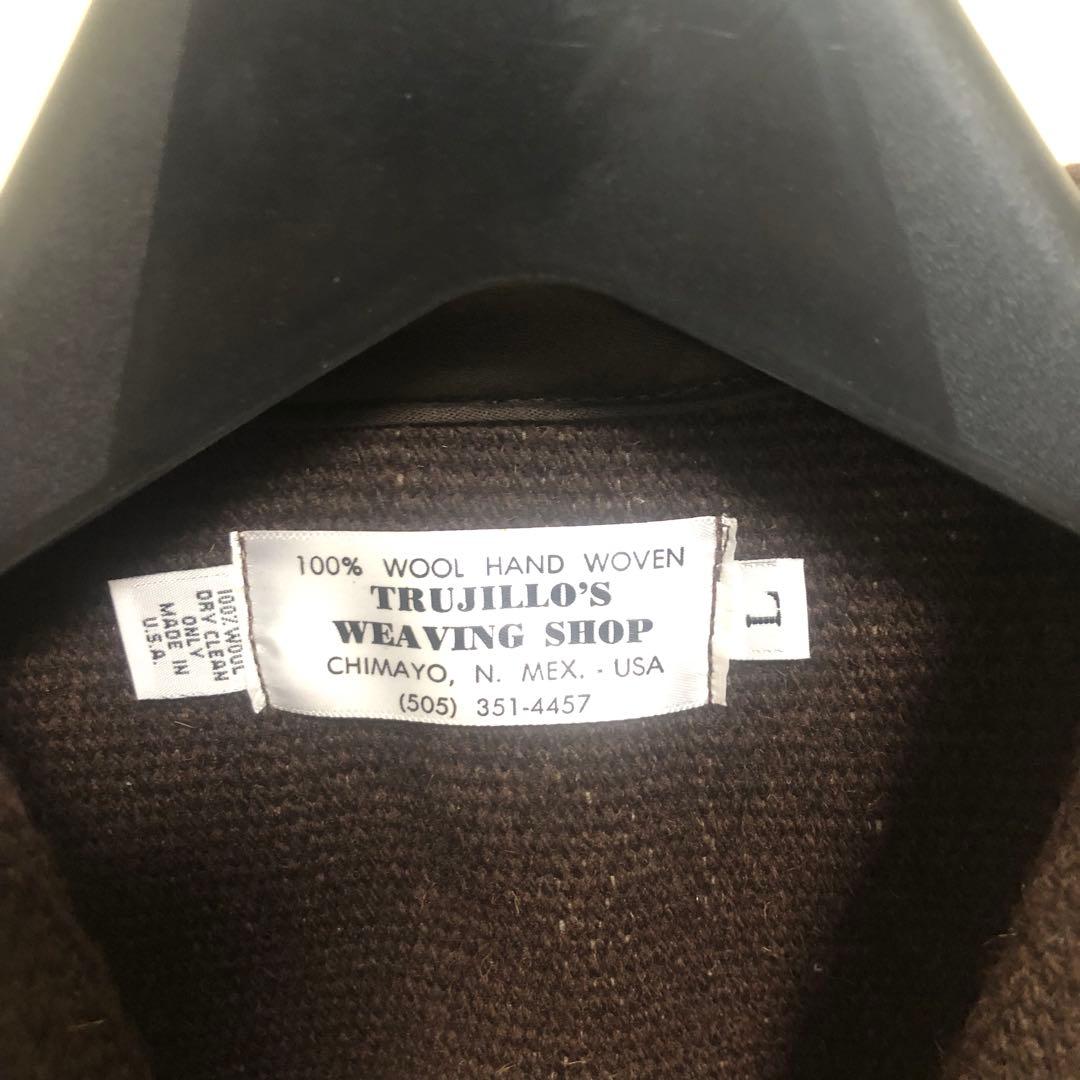 希少 TRUJILLO'S トルフィリオス チマヨ ウールベスト サイズL 茶