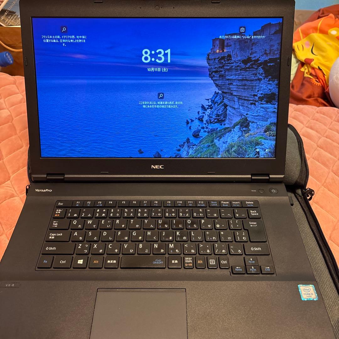 NEC ノートPC ブラック マウス・ACアダプター、（黒のカバン・DVD）付