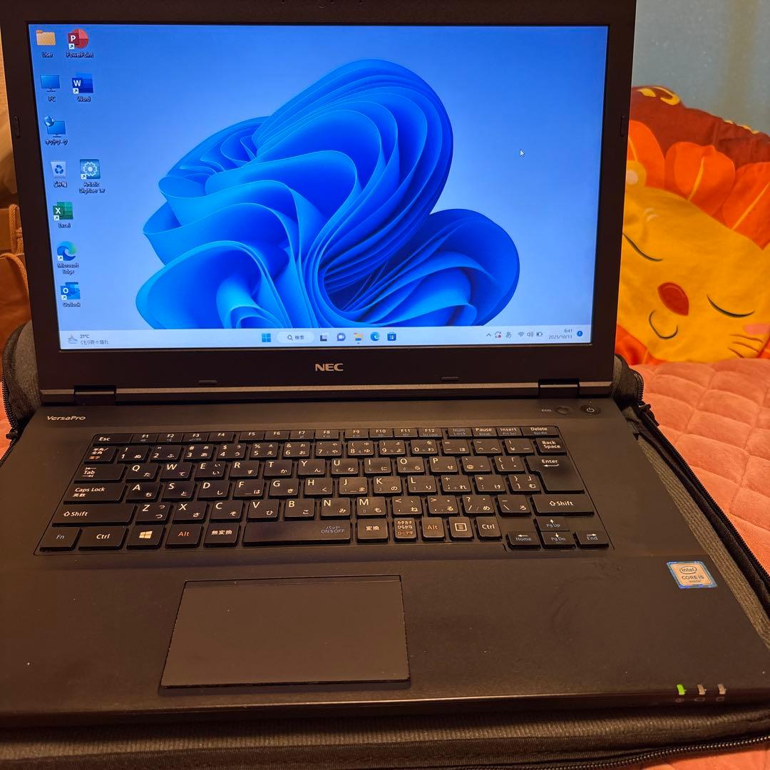 NEC ノートPC ブラック マウス・ACアダプター、（黒のカバン・DVD）付