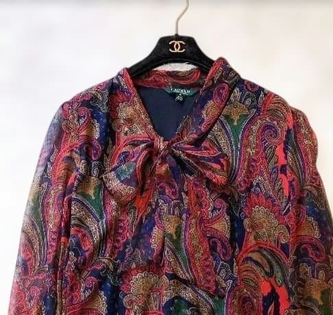 LAUREN RALPH LAUREN ペイズリー柄 ワンピース