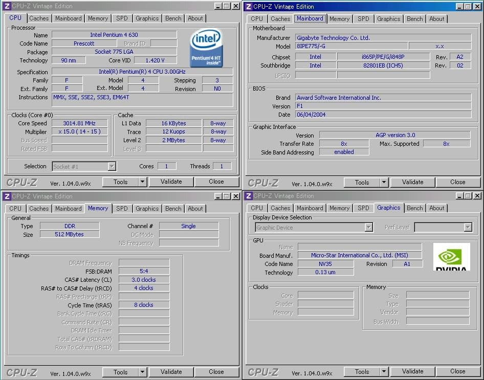 最後期スペック Windows 98SE