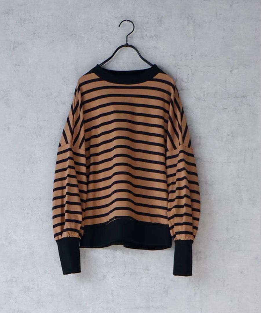 MAGALI (マガリ) ハイゲージコットンバスクボーダーカットソー